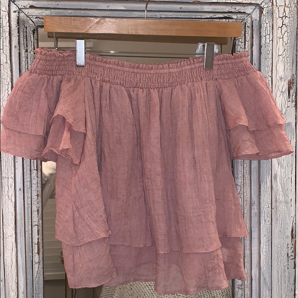 Mustard Seed off the shoulder Blouse